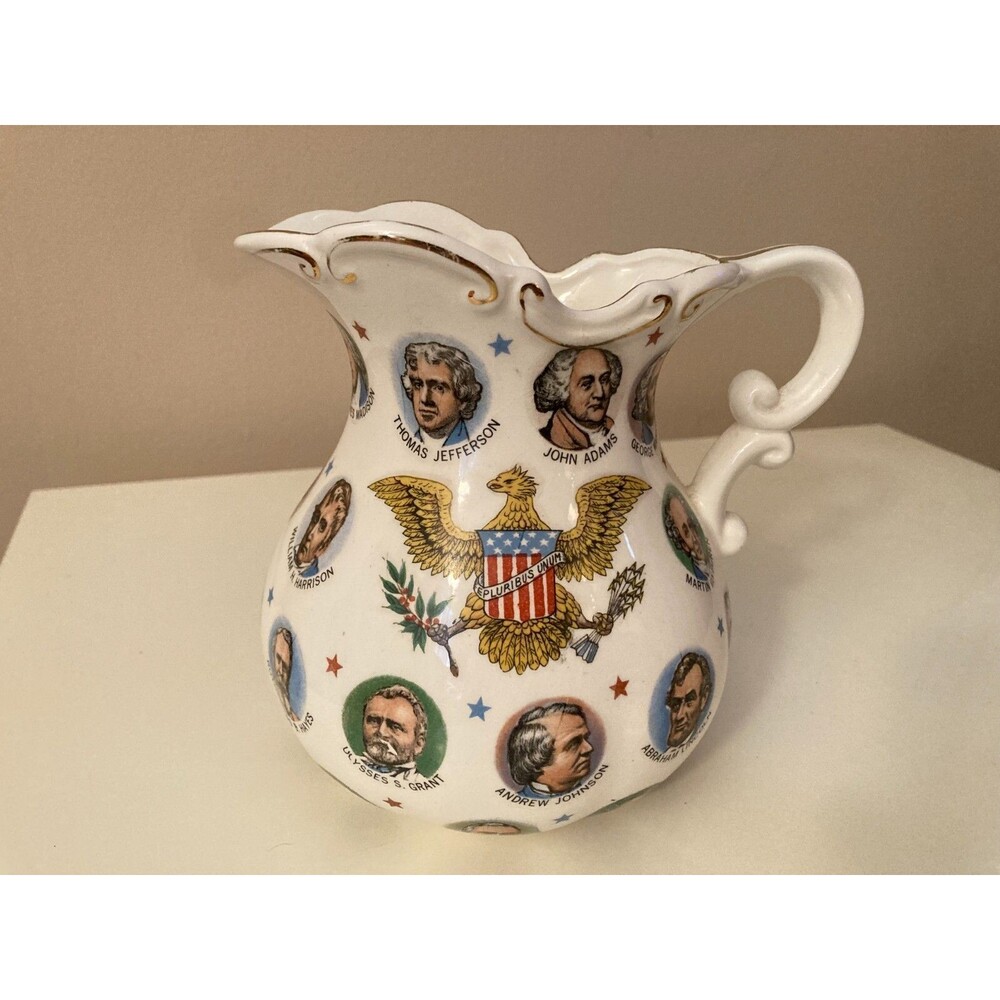 Vintage Chadwick-Miller U.S. President Memorabilia Porcelain Pitcher